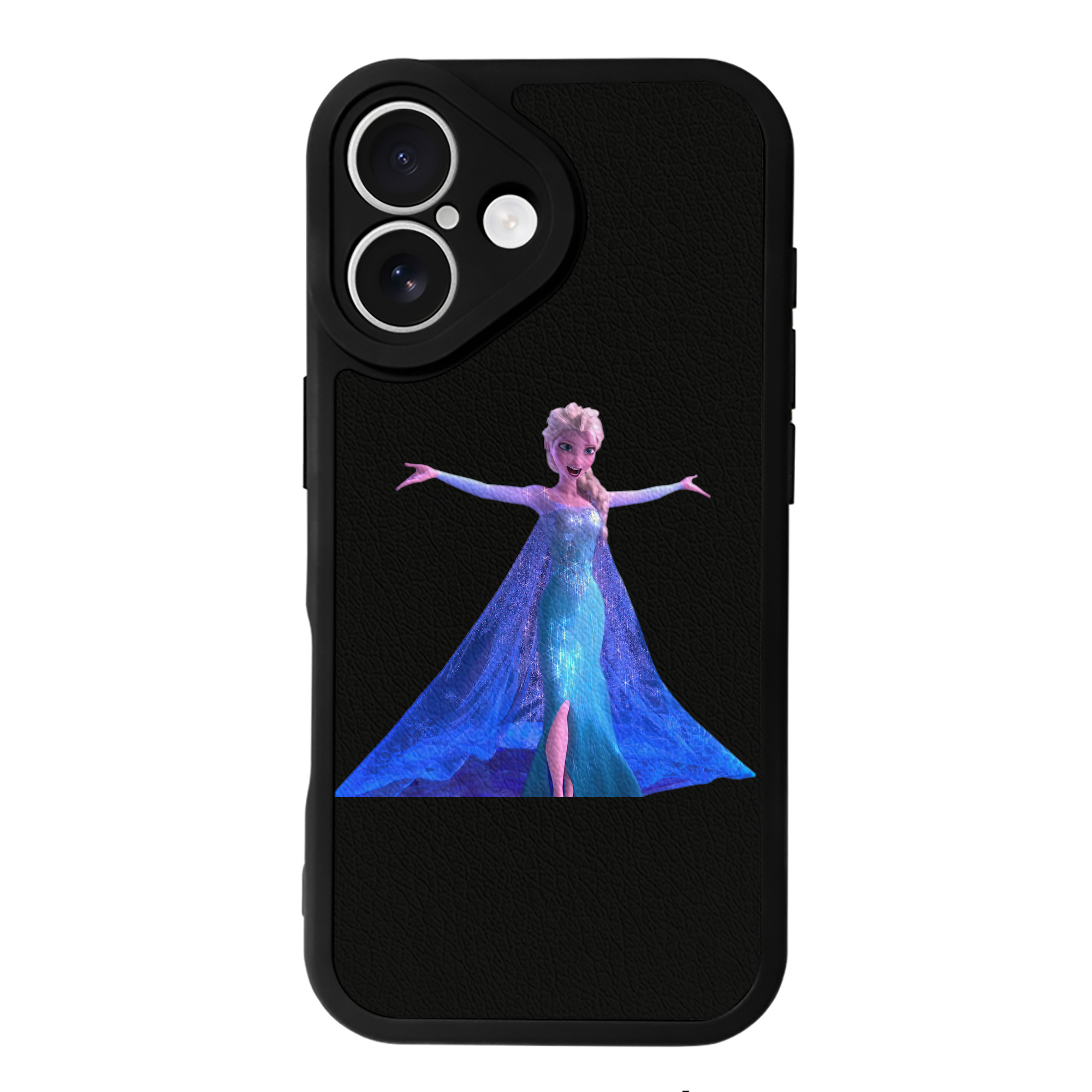 （画像用） アナと雪の女王 アンナ エルサ Frozen Anna Elsa 【iPhone 16シリーズ対応】シリコンスマホケース（レザー調） 材質：シリコン
